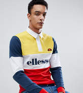 Thumbnail for your product : Ellesse Long Sleeve Polo Shirt With Block Panels In Yellow