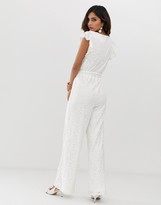 Thumbnail for your product : Vila lace angel sleeve jumpsuit