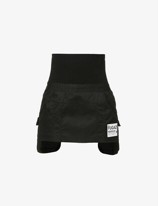 Hood by Air High-waist woven mini skirt