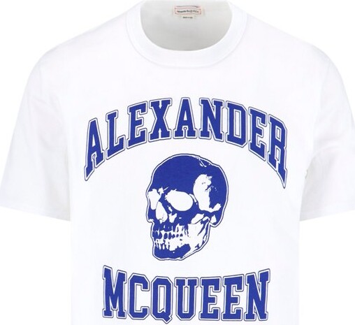Alexander McQueen Skull Logo-Printed Crewneck T-Shirt