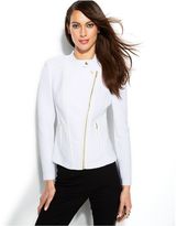 Thumbnail for your product : INC International Concepts Petite Ribbed Moto Jacket