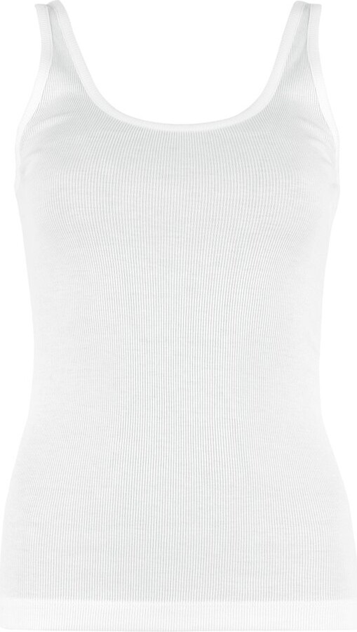 Vince Ribbed Sleeveless Tank Top
