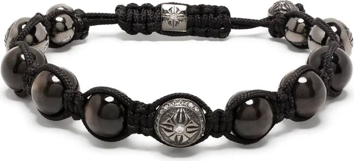 Shamballa Jewels Bead-Detail Braided Bracelet