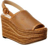 Thumbnail for your product : Jimmy Choo Deya 95 Leather Wedge Sandal