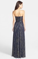 Thumbnail for your product : Laundry by Shelli Segal Metallic Silk Blend Strapless Gown