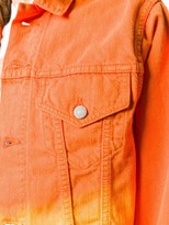 Thumbnail for your product : Denimist Gradient Effect Cropped Denim Jacket