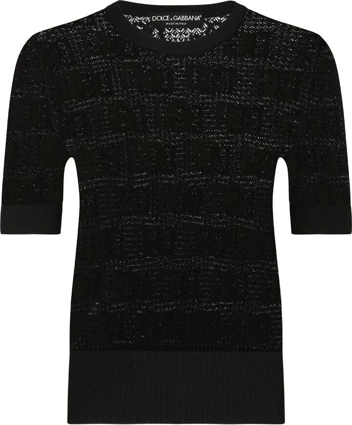 Dolce & Gabbana logo jacquard jumper