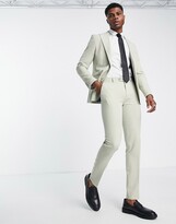 Thumbnail for your product : Gianni Feraud skinny suit pants in green