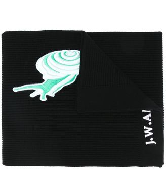 J.W.Anderson snail embroidered logo scarf