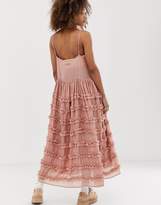 Thumbnail for your product : Sister Jane midi cami dress with full tiered ruffle skirt