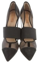Thumbnail for your product : Reed Krakoff Cap-Toe Mesh Pumps