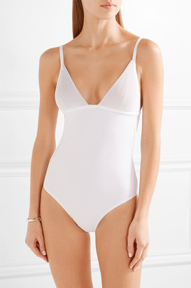 La Perla Ribbed Swimsuit - White