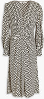 Thumbnail for your product : Diane von Furstenberg Myla gathered printed crepe midi dress