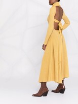 Thumbnail for your product : Alanui Open-Back Long-Sleeve Dress