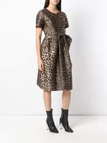 Thumbnail for your product : P.A.R.O.S.H. leopard print flared dress