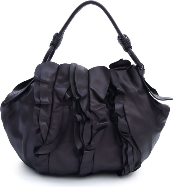 Prada Triangle Lambskin Chain Shoulder Bag, F098l Caramel, Women's, Handbags & Purses Shoulder Bags