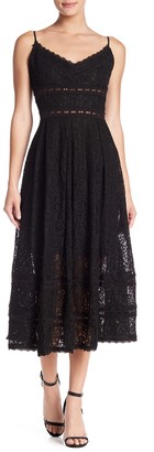 nsr sleeveless lace midi dress