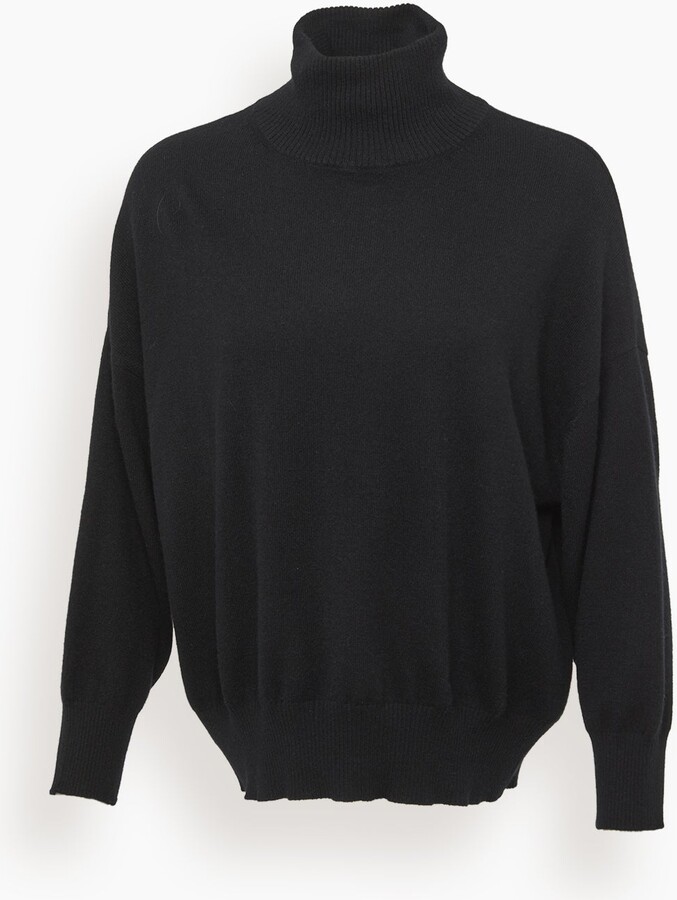 LOULOU STUDIO Murano High Collar Sweater in Black - ShopStyle