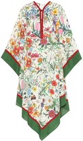Thumbnail for your product : Gucci Floral linen kimono dress