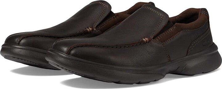 Clarks Bradley Step Men's Shoes Brown Tumbled Leather : 7 D - Medium