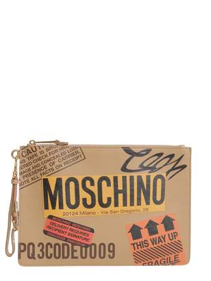 Moschino Printed Large Pouch
