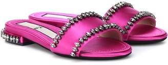 N°21 Embellished satin sandals