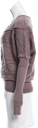 Yigal Azrouel Wool Patterned Knit Sweater