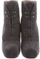 Thumbnail for your product : Proenza Schouler Suede Platform Ankle Boots