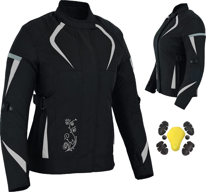 RXL Ladies Motorcycle Jacket Waterproof Motorbike Jacket for Women’s CE