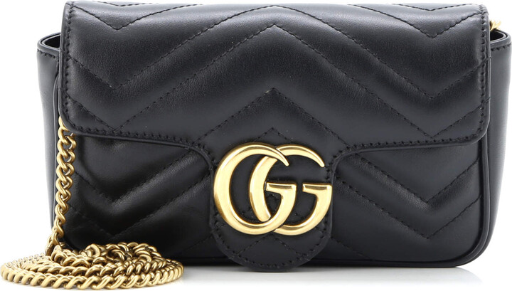 Gucci GG Marmont Flap Bag Matelasse Leather Super Mini