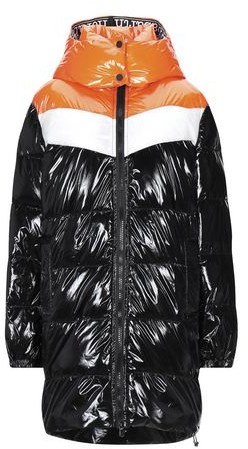 nora hooded down jacket black