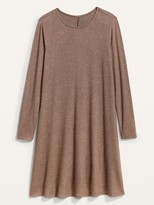 Thumbnail for your product : Old Navy Plush-Knit Long-Sleeve Swing Dress for Women