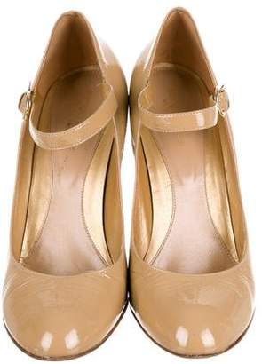 Sergio Rossi Patent Leather Wedge Pumps