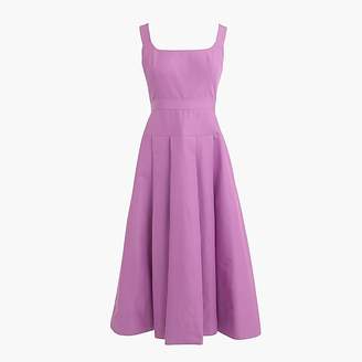 J.Crew Petite pleated A-line dress in faille