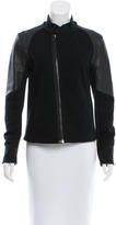 Thumbnail for your product : Rag & Bone Leather-Paneled Lightweight Jacket