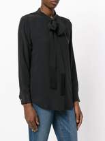 Thumbnail for your product : Equipment tie neck blouse with fringe detail