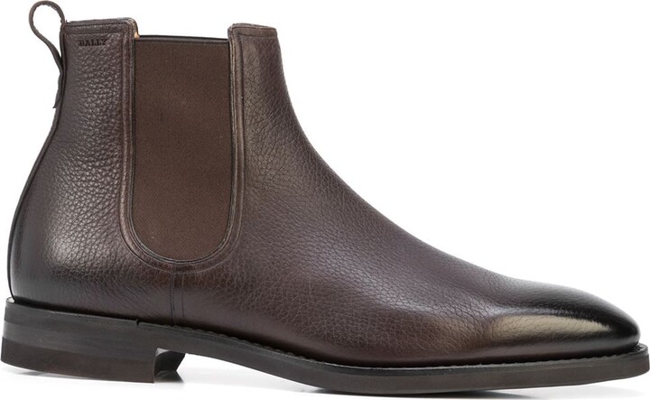 Bally Scavone leather ankle boots - ShopStyle