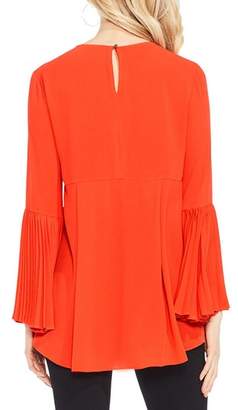 Vince Camuto Pleat Bell Sleeve Blouse
