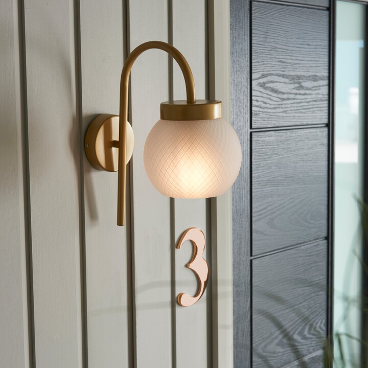 Dunelm Ruthy Outdoor Wall Light Gold ShopStyle