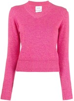 Thumbnail for your product : Barrie V-neck cashmere-knit top