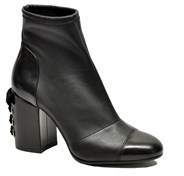 Grey Mer Greymer Women's Black Leather Ankle Boots.