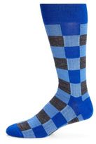 Thumbnail for your product : Saks Fifth Avenue Merino Wool-Blend Checkered Socks