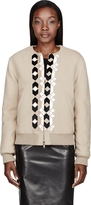 Thumbnail for your product : Givenchy Tan Calf-Hair Patterned Bomber Jacket