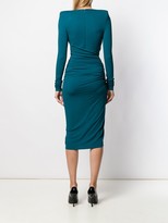 Thumbnail for your product : Alexandre Vauthier deep V-neck ruched dress