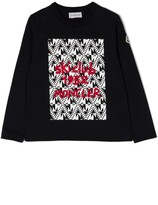 Thumbnail for your product : Moncler Enfant Embroidered-Logo Graphic Sweatshirt