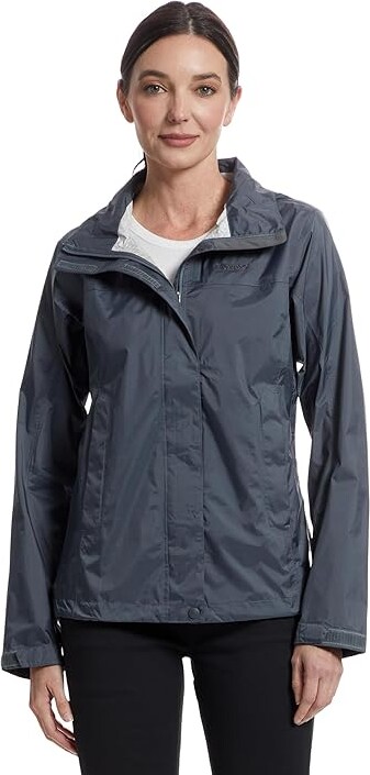 Marmot PreCip Eco Jacket Women's Coat Steel Onyx : XS, Nylon