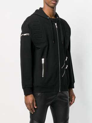 Moschino multi-zip hoodie