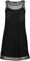 Thumbnail for your product : boohoo Freya Embroidered Mesh Shift Dress