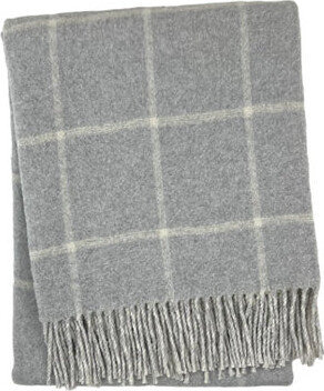 A Soft Idea Windowpane Plaid Throw