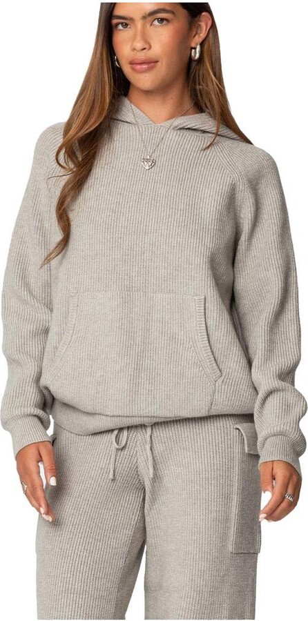 Edikted Women's Wynter Oversized Knit Hoodie